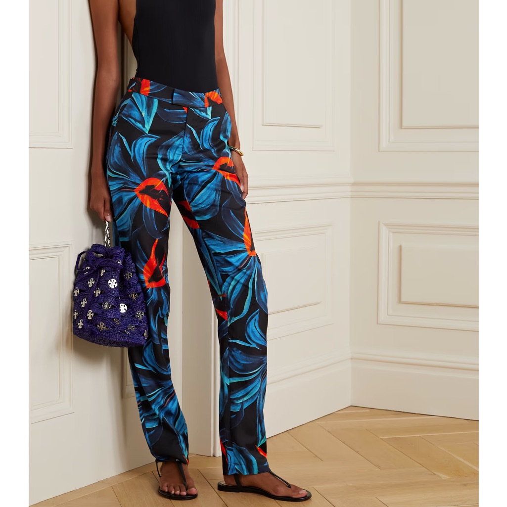 Louisa Ballou Silk Blend Trousers